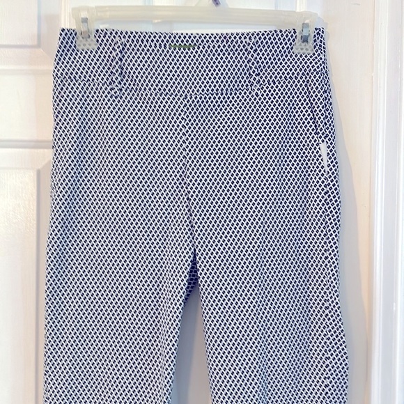 NWOT Women’s Swing Control Black & White Diamond Print Golf Ankle Pants Size 6 - Picture 2 of 9